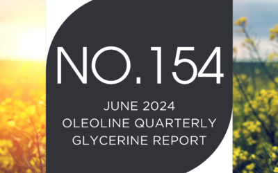 Oleoline’s latest quarterly glycerine report, No. 154, is now available